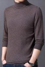 Load image into Gallery viewer, Mens Slim Fit Turtle Neck Sweater
