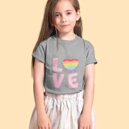 Kids Love Theme T-Shirt