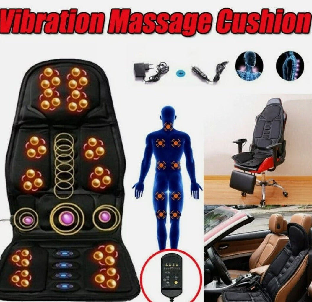 Portable Vibrating Heat Therapy Massage Cushion Mattress