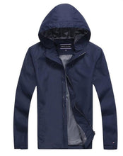 Load image into Gallery viewer, Mens High Collar Windproof Hooded Jacket

