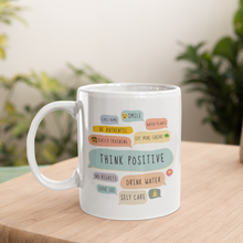 Load image into Gallery viewer, Think Positive Messages Theme Mug
