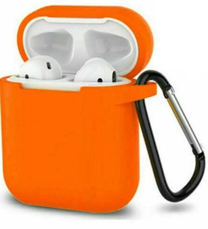 Silicone Waterproof Carry Protective Case for Airpods with Keychain (3 pcs pack)