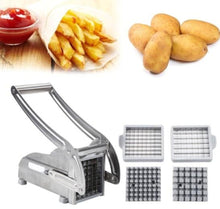 Load image into Gallery viewer, Stainless Steel French Fries and Potato Cutter with 2 Different Blades
