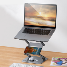 Load image into Gallery viewer, Adjustable 2 in 1 Notebook And Phone Stand
