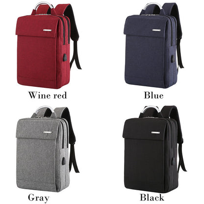 Dual Compartment Anti Theft Soft Back Computer Backpack with Top Handle
