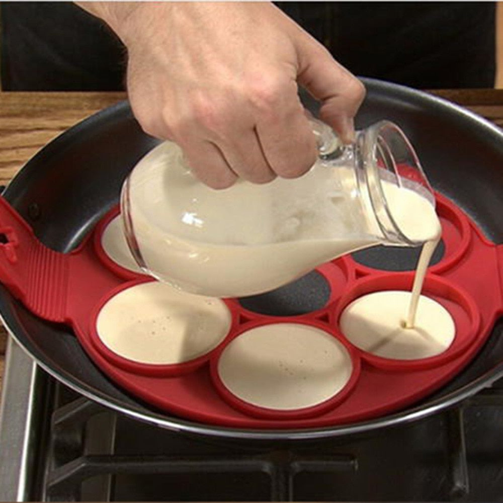 Non-Stick Silicone Pancake and Egg Mold ( 3 pcs set)