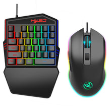 Load image into Gallery viewer, Ninja Dragons M86 Multicolor One Handed Professional Gaming Keyboard and Mouse Set
