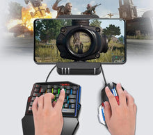 Load image into Gallery viewer, Ninja Dragons M86 Multicolor One Handed Professional Gaming Keyboard and Mouse Set
