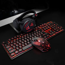 Load image into Gallery viewer, Dragon VX7 Waterproof Gaming Keyboard Set with Gaming Headset and Gaming Mouse
