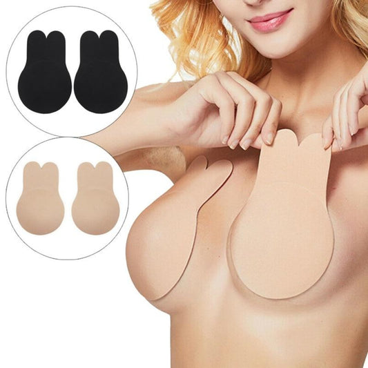 Silicon Push Up Bra Strapless Invisible Pasties (2 pairs)