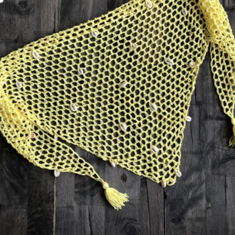 Crochet Bathing Suit Cover Up Skirt Wrap