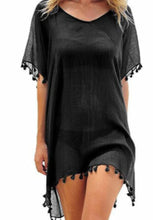 Load image into Gallery viewer, Summer Beach Wear Chiffon Tassels Swimsuit Cover Up
