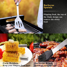 Load image into Gallery viewer, Stainless Steel BBQ Grill 20 PCS Utensils Set
