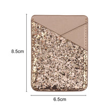 Load image into Gallery viewer, Universal Sequins Card Holder Stick On Pouch For Cell Phone Case
