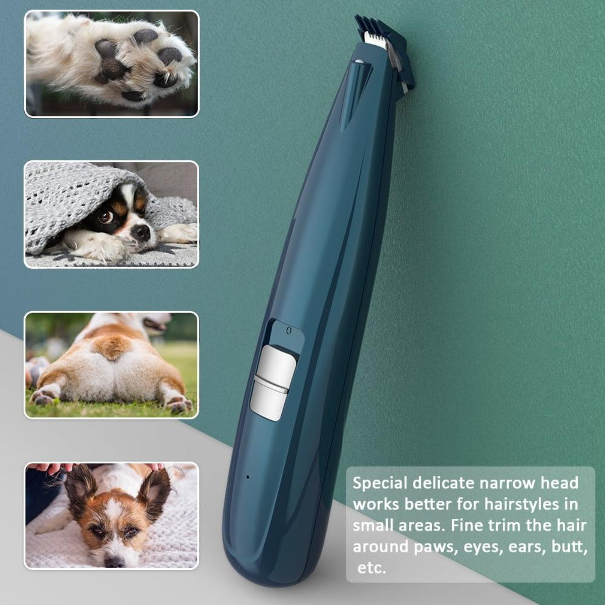 Pet Paw Hair Clippers With LED Light