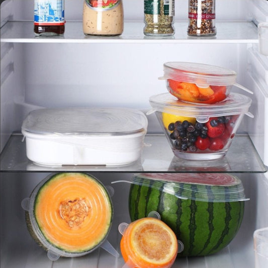 6 pcs set Silicone Food Storage Cover