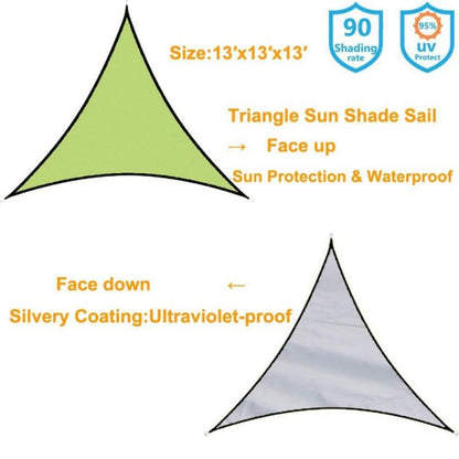 Waterproof Patio Shade Top Cover 9 ft x 9ft