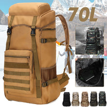 Load image into Gallery viewer, Waterproof Outdoor Camping 70L Military Backpack

