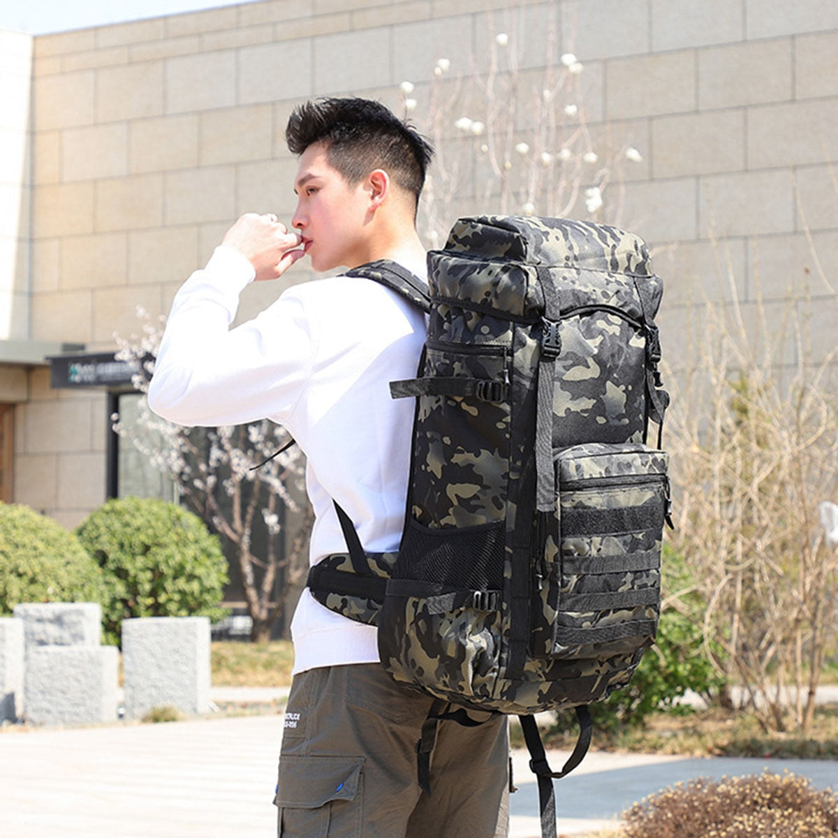 Waterproof Outdoor Camping 70L Military Backpack