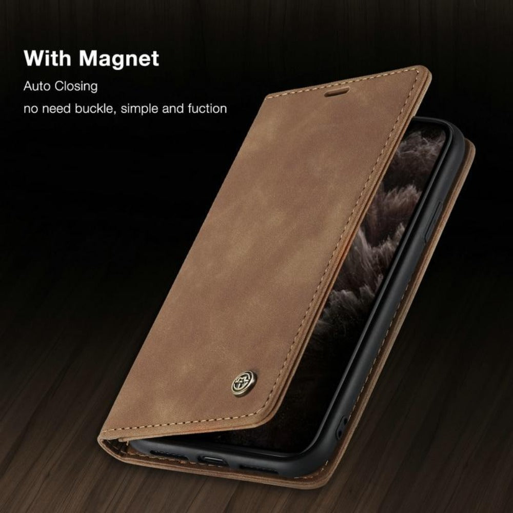 Luxury Magnetic Flip Wallet Case for iPhone