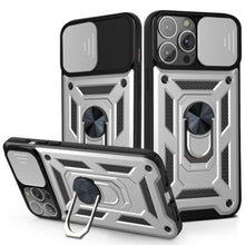 Load image into Gallery viewer, 360 Protection Armor Kickstand Case for iPhone X to 14 series with Camera Lens Cover
