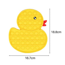 Load image into Gallery viewer, Yellow Duck Fidget Stress Relief Bubble Press Toy
