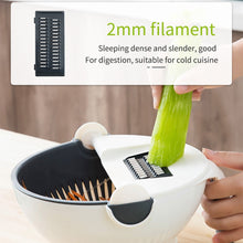 Load image into Gallery viewer, Multi function Stainless Steel Vegetable Slicer With Draining Basket
