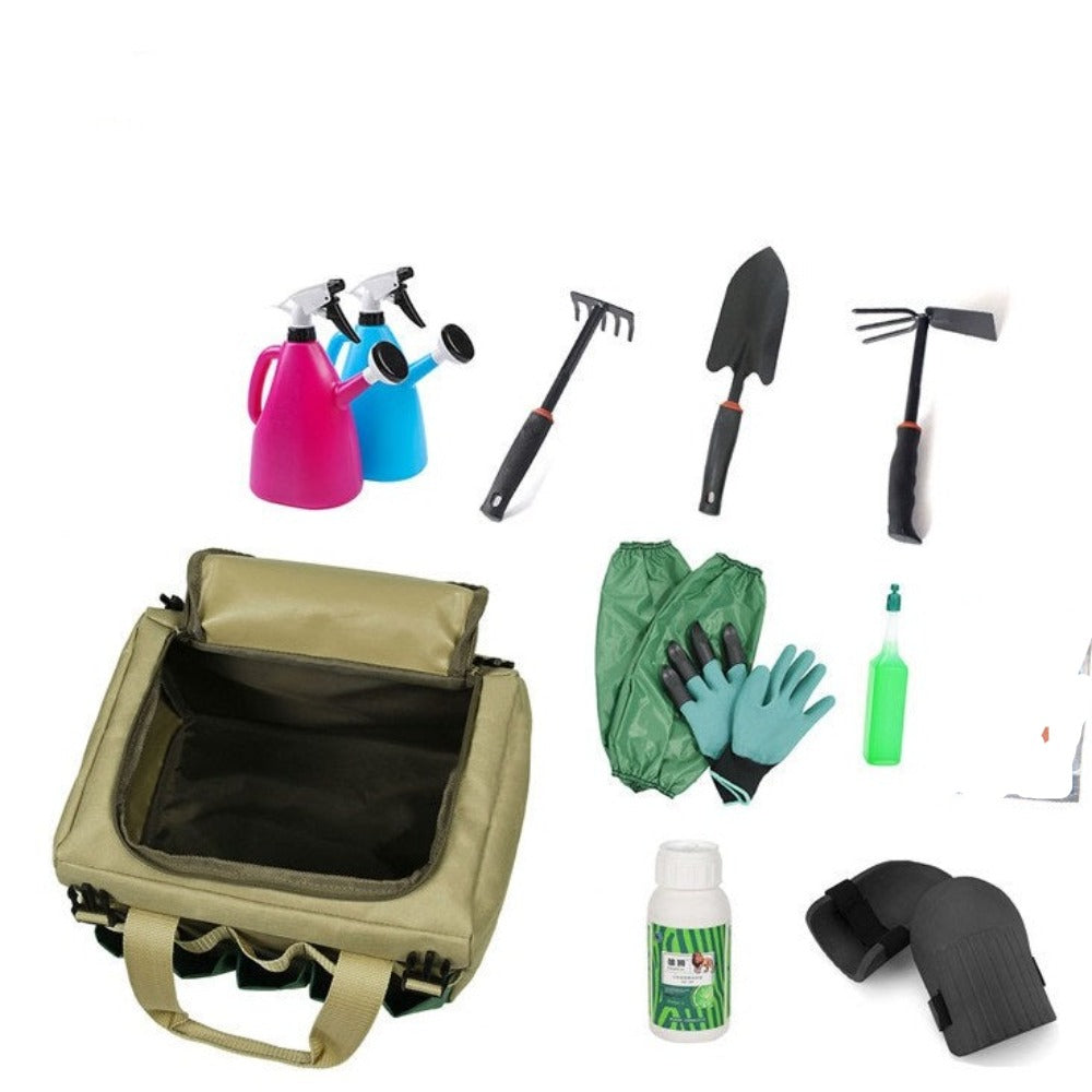 Multi Function Gardening Tool Storage Bag with Detachable Mini Chair