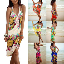 Load image into Gallery viewer, Sunflower Wrap Style Bikini Cover Up
