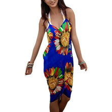 Load image into Gallery viewer, Sunflower Wrap Style Bikini Cover Up
