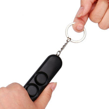 Load image into Gallery viewer, 2 Pcs 120dB Self Defense Dual Speaker Extra Loud Personal Safety Alarm Keychain
