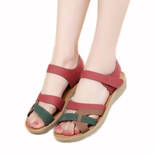 Load image into Gallery viewer, Womens Casual Brown Ankle Strap Sandals
