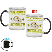 Load image into Gallery viewer, Wedding Anniversary Gift Idea Color Changing Heat Sensitive Magical Ceramic Mug
