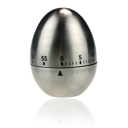 Stainless Steel Egg Shaped Kitchen Timer