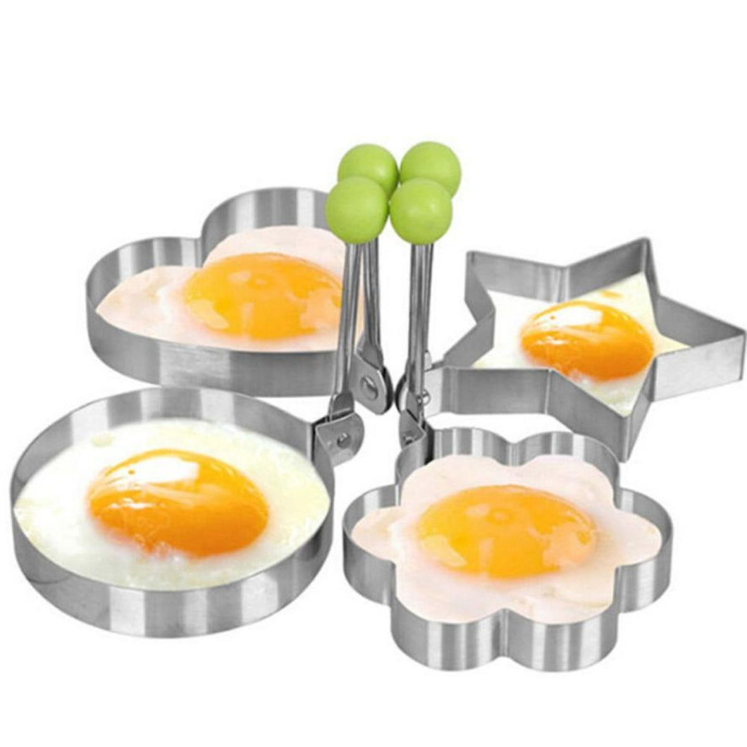 Stainless Steel Fried Egg Pancake Shaping Mold 4 pcs set