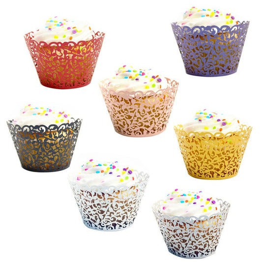 Wholesale Lace Laser Cut Cupcake Wrapper 400 units