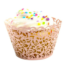 Load image into Gallery viewer, Wholesale Lace Laser Cut Cupcake Wrapper 400 units
