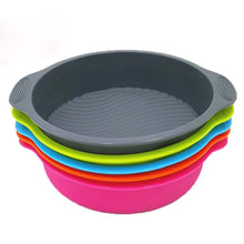 Load image into Gallery viewer, 9 inch DlY Round Cake Pan Shape 3D Silicone Cake Mold - Onetify
