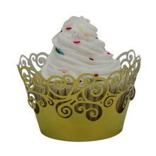 Load image into Gallery viewer, 50 pc Christmas Lace Laser Cut Cupcake and Muffin Holder - Onetify
