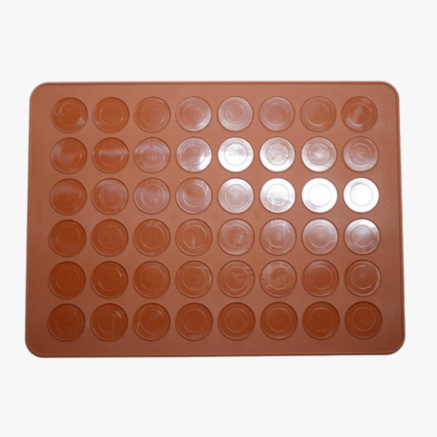 Wholesale 48 slots Silicone Macaron Macaroon Pastry Oven Baking Mould Mat 10 Units Set