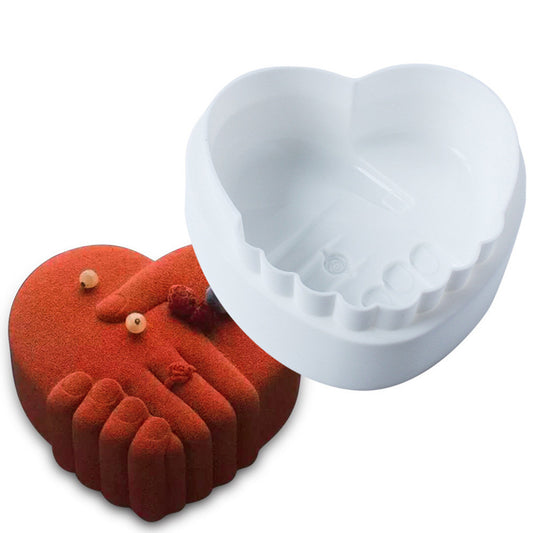 Silicone Heart-Shaped Heat Resistant Cake Decorating Mold