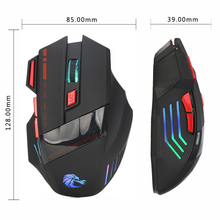 Wholesale 7 Buttons 3200DPI USB Optical Wired Gaming Mouse – Onetify