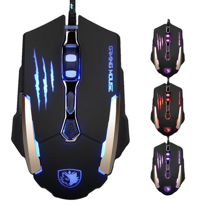 High Quality 3500 DPI Wired Gaming LED Optical Mouse with 7 Buttons