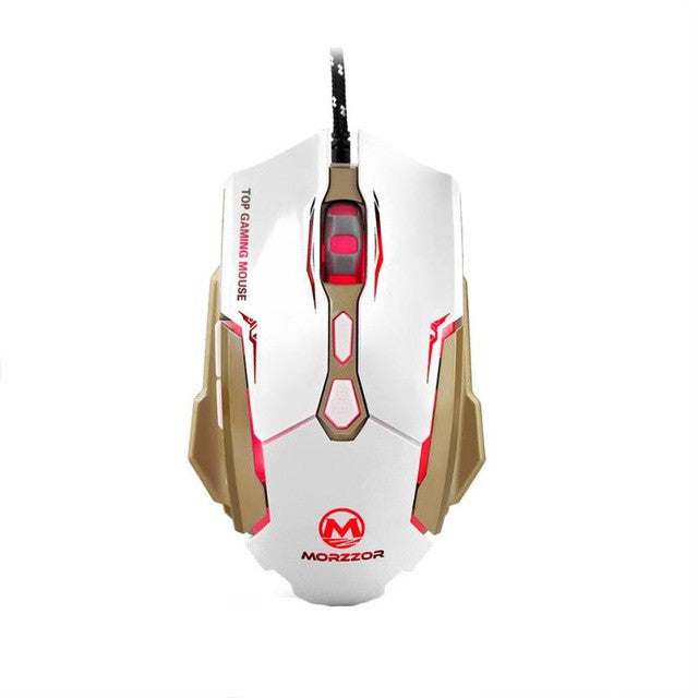 USB 2400 DPI 7D Buttons LED Optical Gaming Mouse
