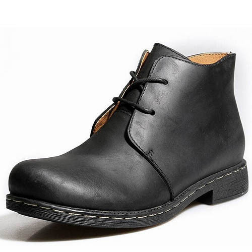 Mens Classic  Casual Ankle Leather Boots