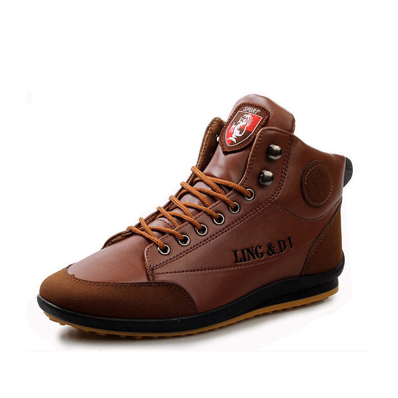 Mens Leisure Lace Up Sneaker Boots