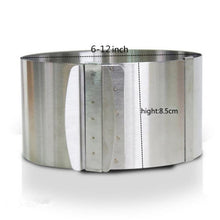 Load image into Gallery viewer, Round Shape Stainless Steel Cake Adjustable Mold
