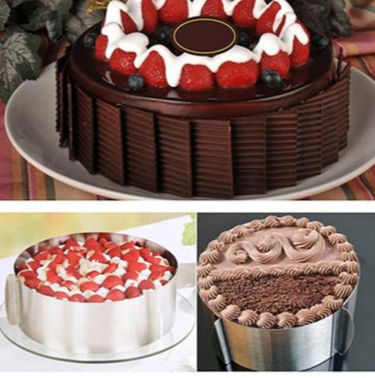 Round Shape Stainless Steel Cake Adjustable Mold