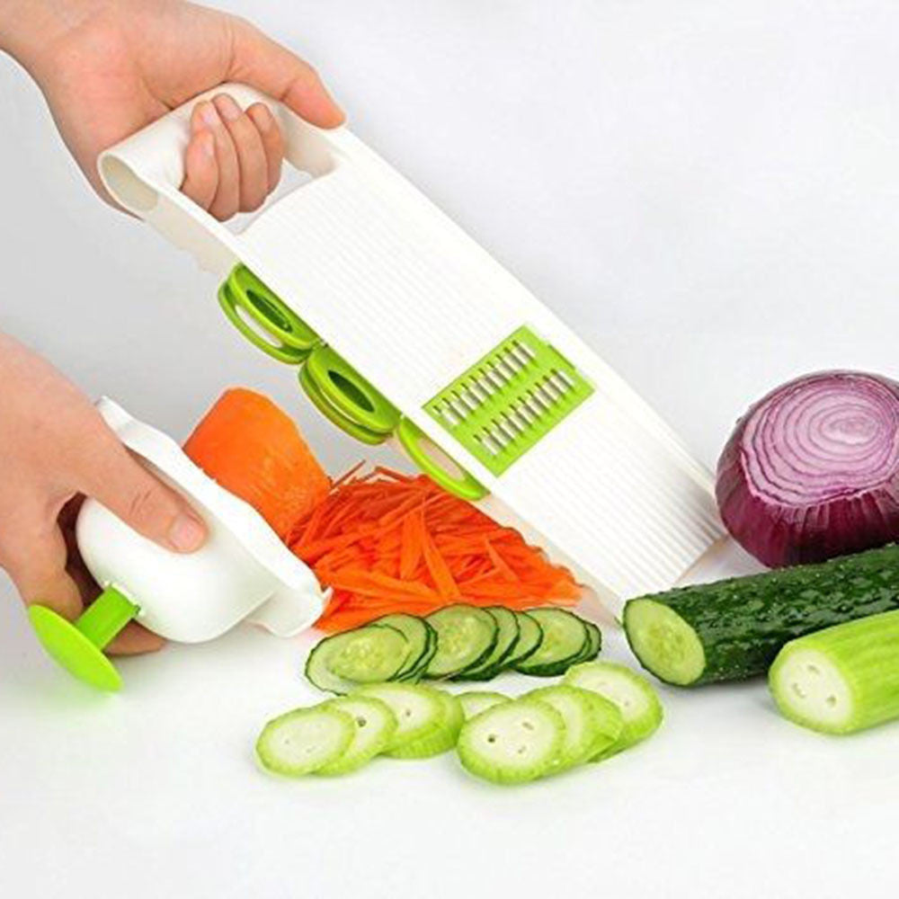 Multi Vegetables Cutter with 5 Stainless Steel Blade