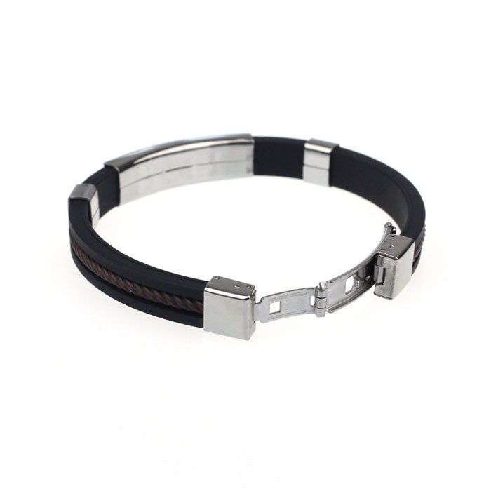 Mens Casual Street Style Stainless Steel Bracelet